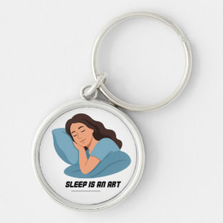 sleep is an art key ring
