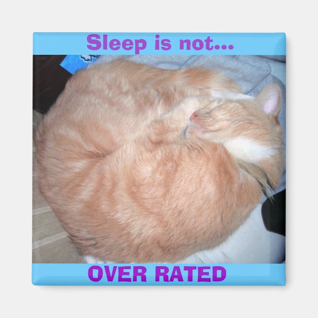 Sleep is not..., OVER RATED Magnet (Front)