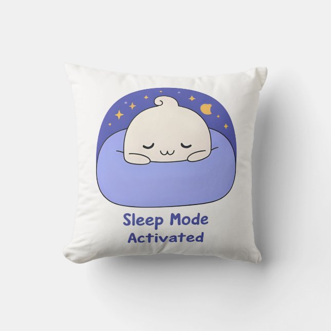 Sleep Mode Activated – Cute Cosy Cartoon Cushion (Front)