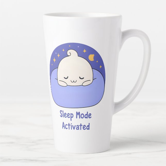 Sleep Mode Activated – Cute Cosy Cartoon Latte Mug (Right)