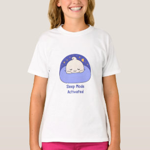 Sleep Mode Activated – Cute Cosy Cartoon T-Shirt