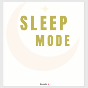 Sleep Mode Moon & Star Sticker