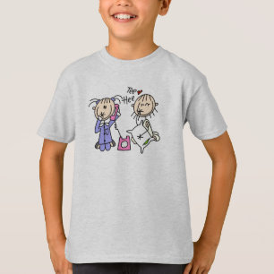 Sleep Over Girls On The Phone Shirt