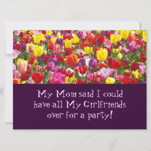 Sleep Over party invitations Girlfriend's Party