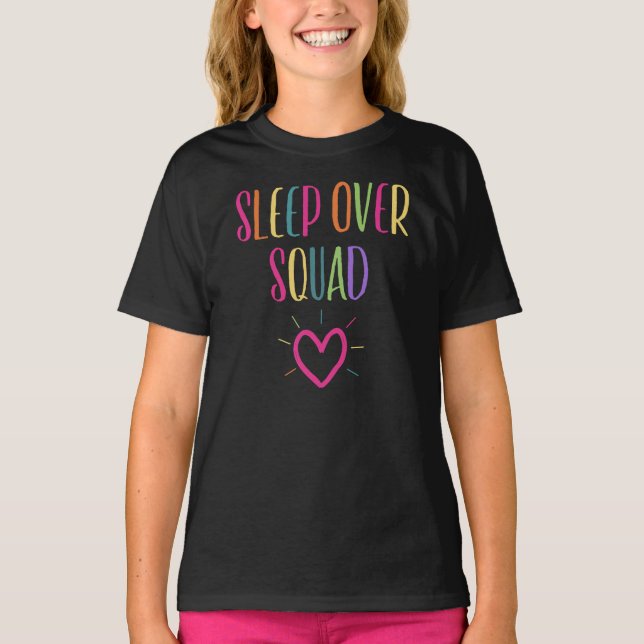 Sleep Over Squad VIP Sleepover Squad Slumber Party T-Shirt (Front)