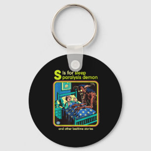 Sleep Paralysis Demon Sarcastic Retro Funny Adult Key Ring