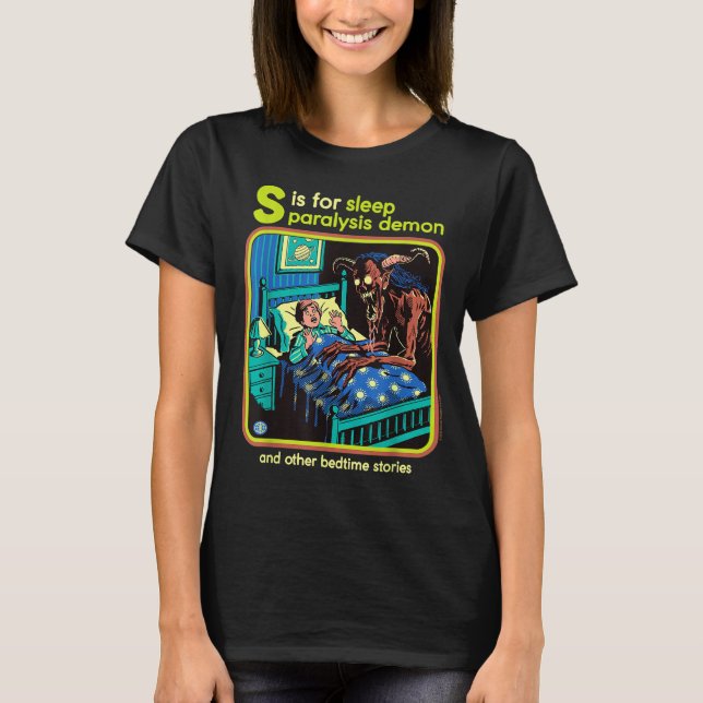 Sleep Paralysis Demon Sarcastic Retro Funny Adult  T-Shirt (Front)