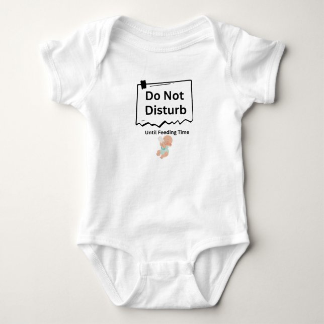 Sleep Priority Tee: The "Do Not Disturb"Baby Shirt (Front)