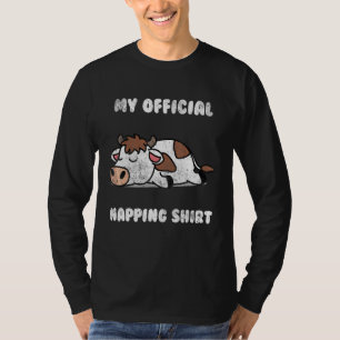 Sleep pyjamas Napping nightgown cow T-Shirt
