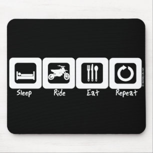 Sleep Ride Eat Repeat Mouse Mat