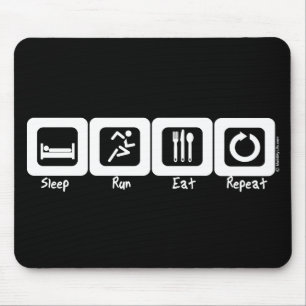 Sleep Run Eat Repeat Mouse Mat