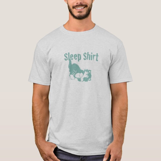 Sleep Shirt in Green (Front)