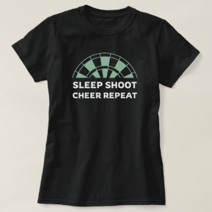 Sleep Shoot Cheer Repeat Archery Mum T-Shirt