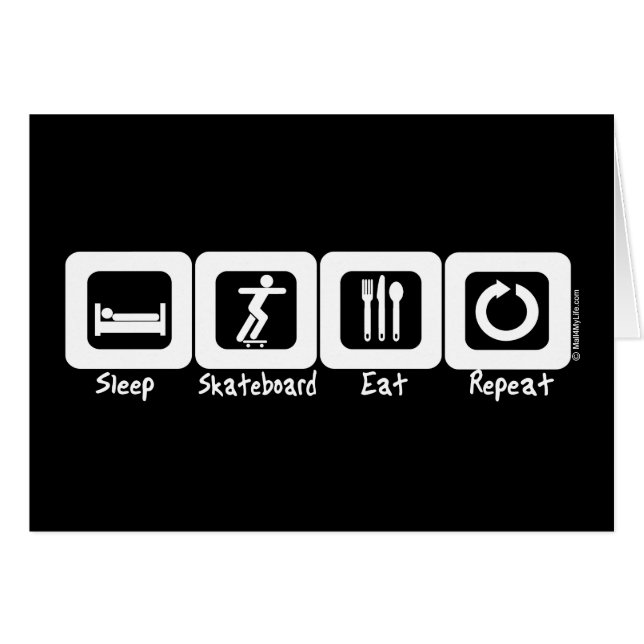 Sleep Skateboard Eat Repeat (Front Horizontal)