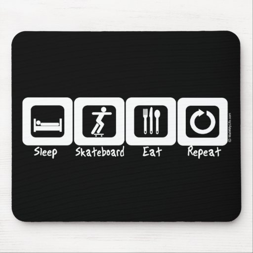Image of Sleep Skateboard Eat Repeat Mouse Mat