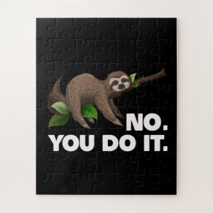 Sleep Sloth No You Do It Sloth Lovers Humourous Jigsaw Puzzle