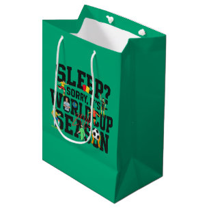 Sleep? Sorry, It's World Cup Season Funny Football Medium Gift Bag