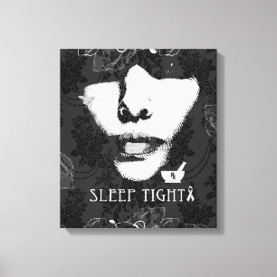 Sleep tight mental health awareness canvas art. print