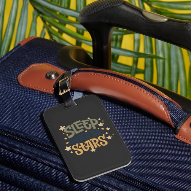 Sleep Under the Stars Luggage Tag (Front Insitu 1)