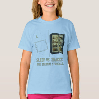 Sleep Vs Snacks The Eternal Struggle T-Shirt