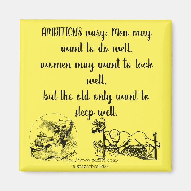 "Sleep Well" Magnet (Front)