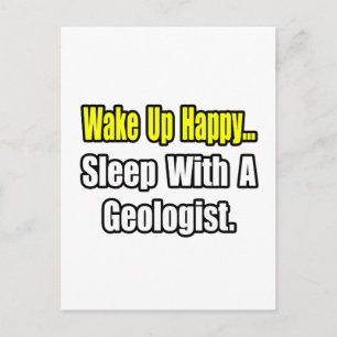 Sleep With a Geologist Postcard