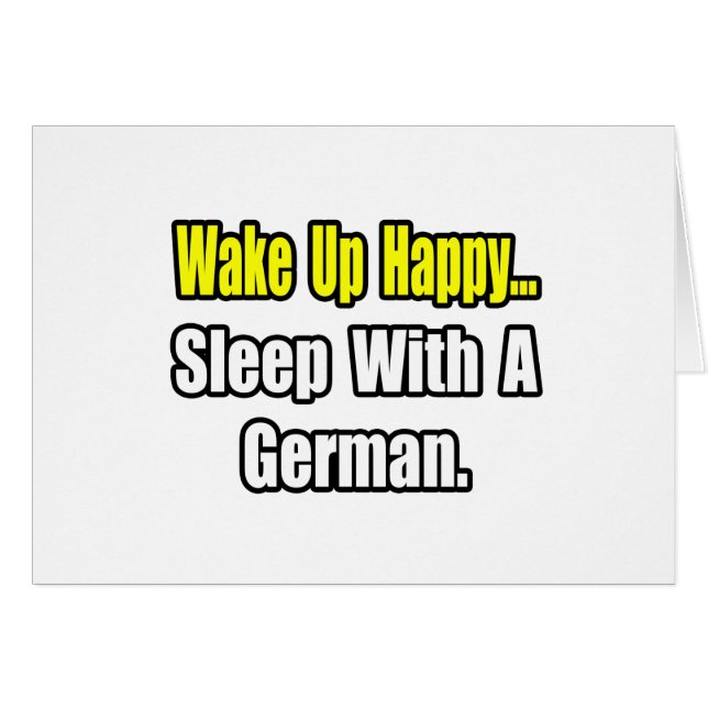 Sleep With a German (Front Horizontal)