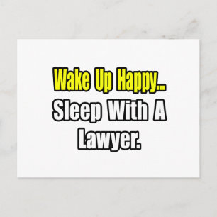Sleep With a Lawyer Postcard