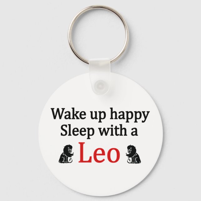 Sleep With a Leo Key Ring (Front)