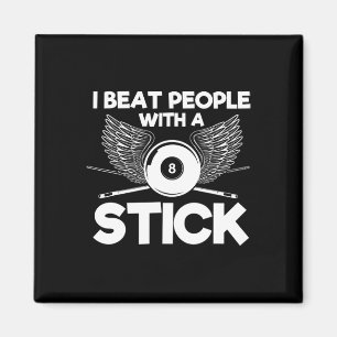 Sleep With A Pool Player Funny Billiards Rack Pool Magnet