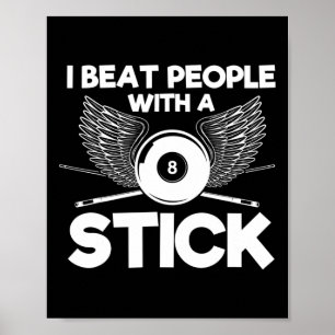 Sleep With A Pool Player Funny Billiards Rack Pool Poster