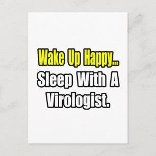 Sleep With a Virologist Postcard
