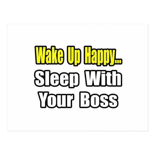 Sleep With Your Boss Postcard