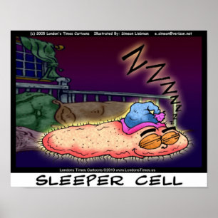 Sleeper Cell Funny Collectible Art Posters