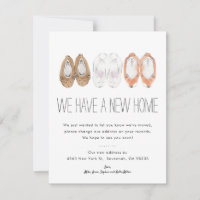 Sleepers New Home | Moving Announcement Card