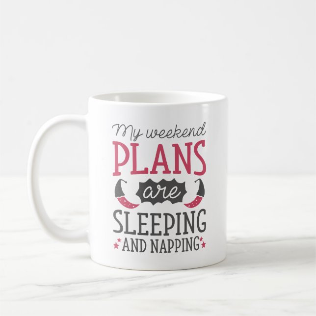 Sleeping And Napping Coffee Mug (Left)