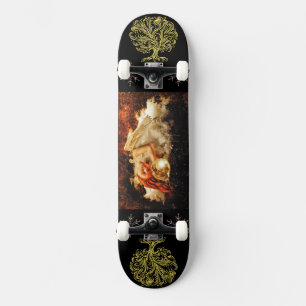 Sleeping Angel among stars Fantasy Art Skateboard