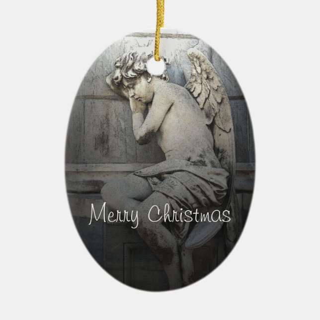 Sleeping Angel Christmas Ornament (Front)