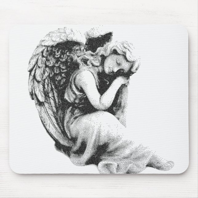 Sleeping Angel Mouse Mat (Front)