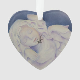 SLEEPING ANGEL VALENTINE ORNAMENT
