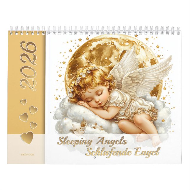 Sleeping Angels – Schlafende Engel 2026 Calendar (Cover)