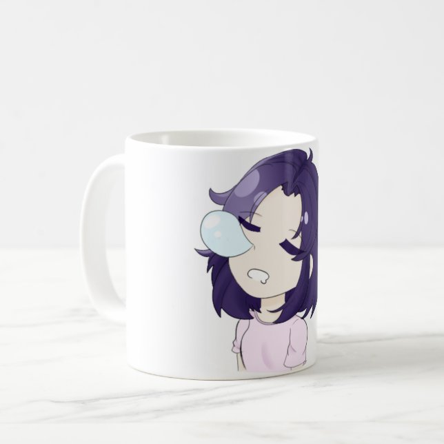 "Sleeping Anime Girl" Coffee Mug (Front Left)
