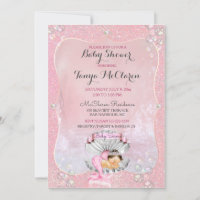 Sleeping Baby Mermaid Pink Clam Shell Pearls