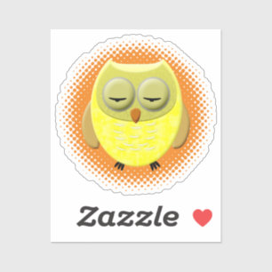 Sleeping Baby Owl Cartoon