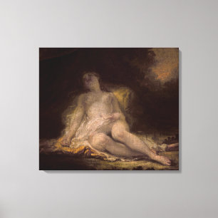 Sleeping Bacchante Canvas Print