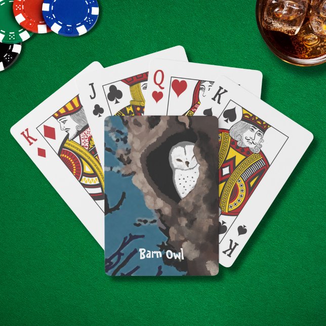 Sleeping Barn Owl Playing Cards (Creator Uploaded)