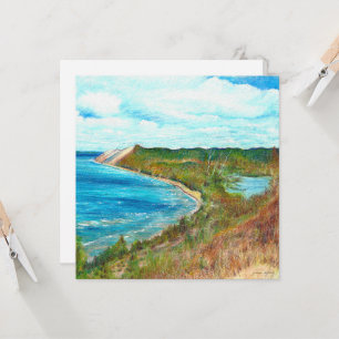 Sleeping Bear Dunes Lakeshore Michigan Beach Invitation