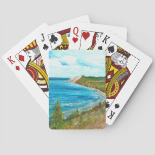 Sleeping Bear Dunes Lakeshore Michigan Beach Playing Cards