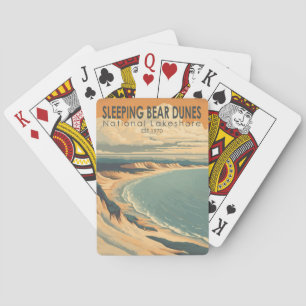 Sleeping Bear Dunes National Lakeshore Travel Art Playing Cards