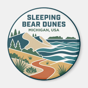 Sleeping Bear Dunes National Lakeshore USA Magnet